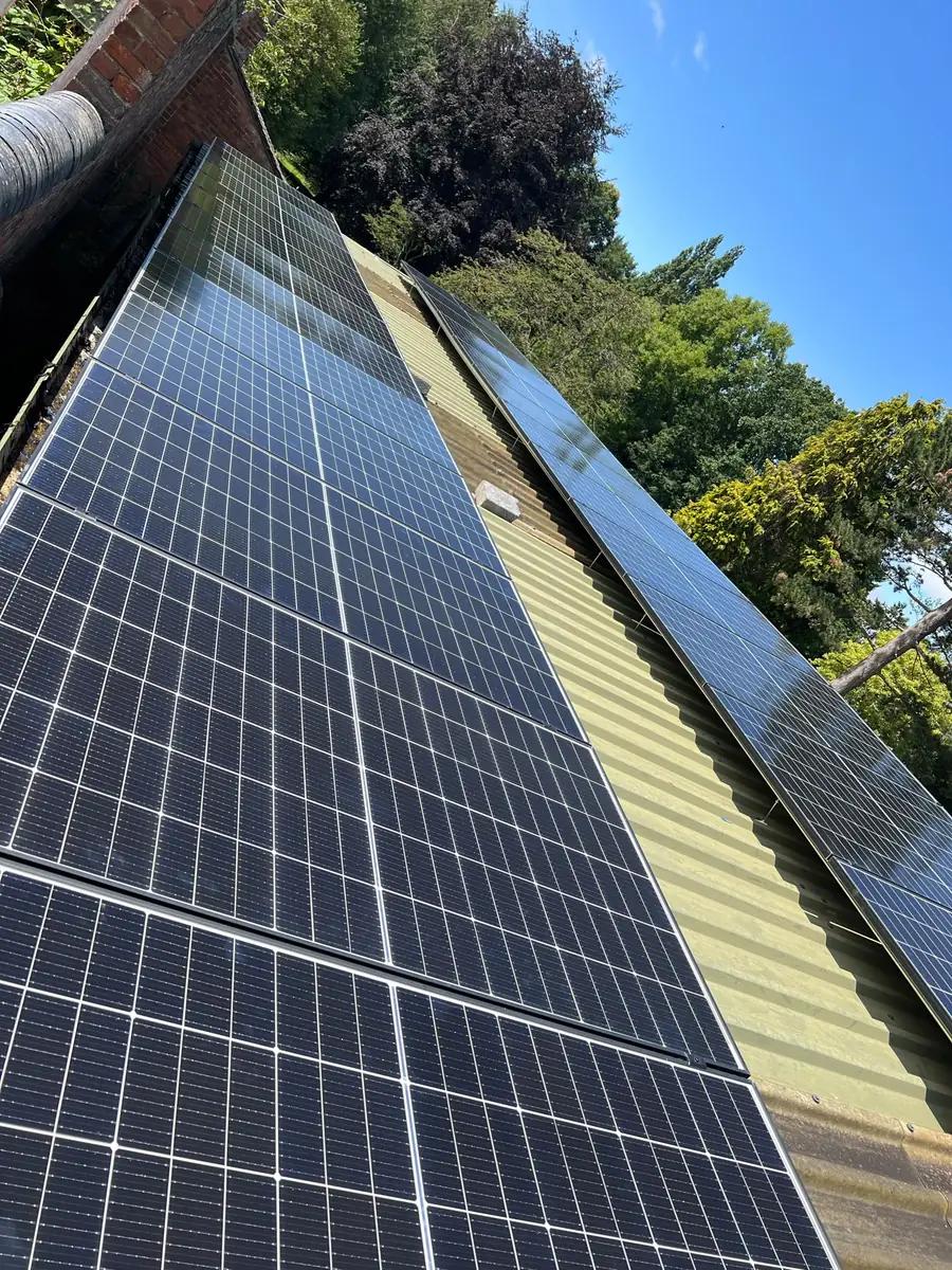 Solar panel installation in Worcestershire